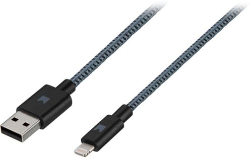  Modal™ - Apple MFi Certified 4' Lightning USB Charging Cable - Gray/Black