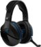 Turtle Beach - Stealth 700 Wireless DTS 7.1 Surround Sound Gaming Headset for PlayStation 4 and PlayStation 4 Pro - Black/Blue-Angle_Standard 