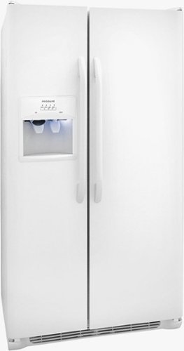  Frigidaire - 25.6 Cu. Ft. Side-by-Side Refrigerator with Thru-the-Door Ice and Water - Pearl