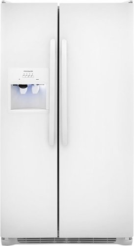  Frigidaire - 22.6 Cu. Ft. Side-by-Side Refrigerator with Thru-the-Door Ice and Water - Pearl White