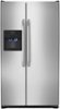 Frigidaire - 25.6 Cu. Ft. Side-by-Side Refrigerator with Thru-the-Door Ice and Water - Stainless Steel-Front_Standard