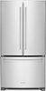 KitchenAid - 20 Cu. Ft. French Door Counter-Depth Refrigerator - Stainless Steel-Front_Standard 
