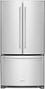 KitchenAid - 20 Cu. Ft. French Door Counter-Depth Refrigerator - Stainless Steel-Front_Standard
