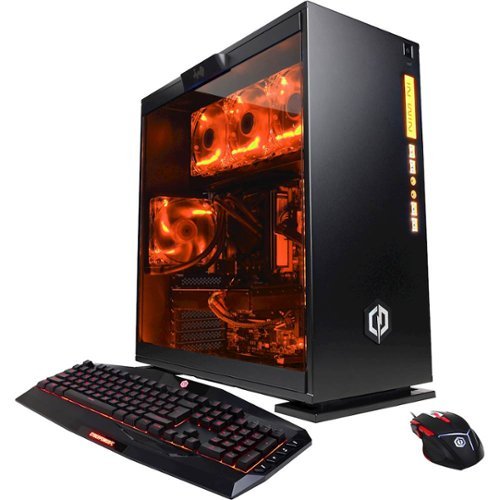 CyberPower - Gamer Supreme Liquid Cool Desktop - Intel Core i7 - 32GB Memory - AMD Radeon RX 580 - 3TB Hard Drive - Black-Front_Standard
