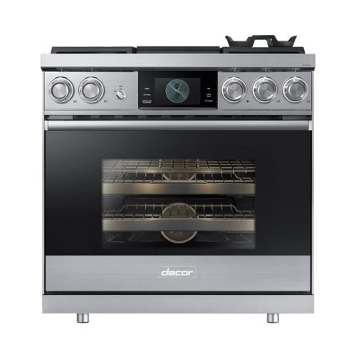 Dacor - Contemporary 4.8 Cu. Ft. Freestanding Dual Fuel Four Part Pure Convection Range with Steam-Assist Oven, Liquid Propane - Stainless steel