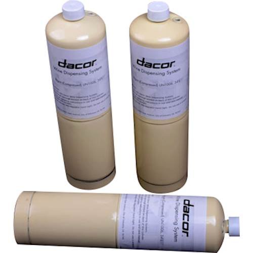 Dacor - Argon Gas Canisters for WineStation (3-Pack) - White-Front_Standard 