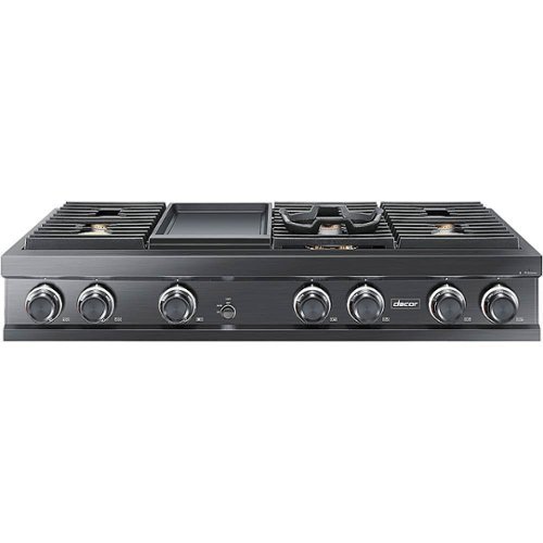 Dacor - Contemporary 48" Built-In Gas Cooktop with 6 Burners with SimmerSear™ and Griddle, Liquid Propane - Graphite stainless steel