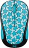 Logitech - M325c Doodle Collection Wireless Optical Mouse - Twinkle Teal-Front_Standard