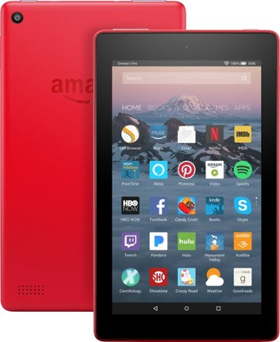  Amazon - Fire 7 - 7&quot; - Tablet - 8GB 7th Generation, 2017 Release - Punch Red