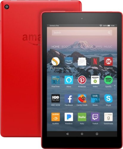  Amazon - Fire HD 8 - 8&quot; - Tablet - 16GB 7th Generation, 2017 Release - Punch Red