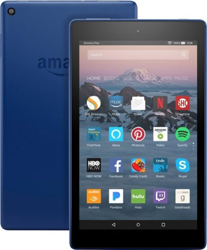  Amazon - Fire HD 8 - 8&quot; - Tablet - 16GB 7th Generation, 2017 Release - Marine Blue
