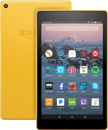 Amazon - Fire HD 8 - 8" - Tablet - 32GB 7th Generation, 2017 Release - Canary Yellow-Front_Standard 