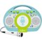 Singing Machine - Tabeoke Portable Bluetooth Karaoke System - Blue/Green-Front_Standard