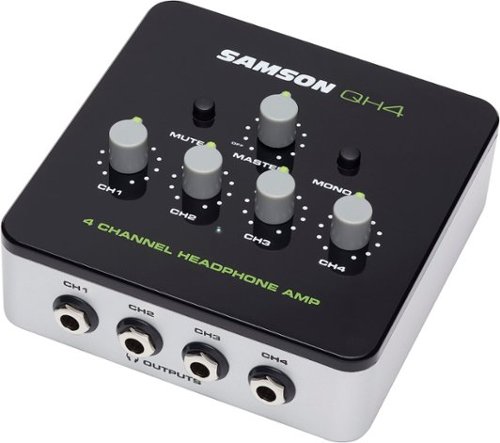 Samson - 4-Channel Headphone Amplifier - Black