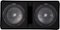KICKER - CompR Dual 12" Dual-Voice-Coil 2-Ohm Subwoofers with Enclosure - Black-Front_Standard
