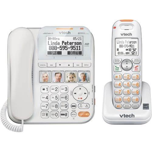 VTech - SN6147 CareLine DECT 6.0 Expandable Phone System with Digital Answering System-Angle_Standard 