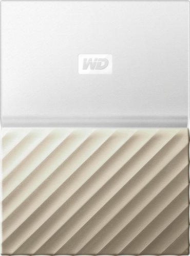  WD - My Passport Ultra 4TB External USB 3.0 Portable Hard Drive - White-gold