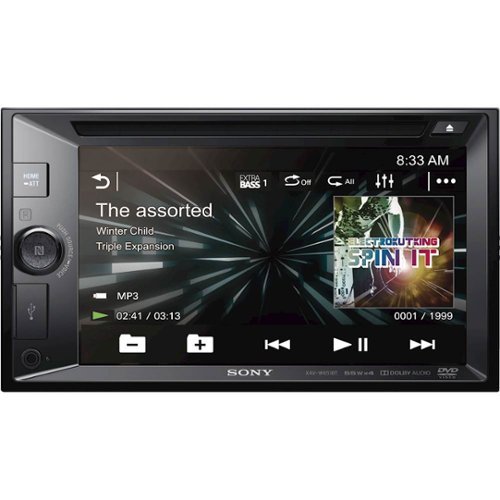  Sony - 6.2&quot; - Built-in Navigation - Bluetooth - In-Dash DVD Receiver - Black