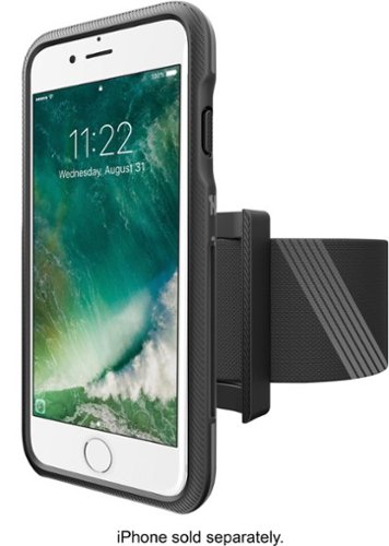  BodyGuardz - Trainr Pro Case for Apple iPhone 7 and 6s - Black/Gray
