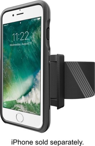  BodyGuardz - Trainr Pro Case for Apple® iPhone® 6 Plus, 6s Plus and 7 Plus - Gray/black/transparent