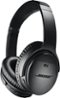 Bose - QuietComfort 35 II Wireless Noise Cancelling Over-the-Ear Headphones - Black-Front_Standard 