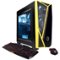 CyberPowerPC - Gamer Master Desktop - AMD Ryzen 5-Series - 8GB Memory - AMD Radeon RX 580 - 3TB Hard Drive - Black/Yellow-Front_Standard