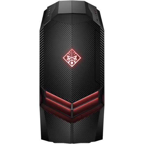 Desktop - AMD Ryzen 7-Series - 16GB Memory - NVIDIA GeForce GTX 1080 - 512GB Solid State Drive + 2TB Hard Drive - HP finish in black-Front_Standard 