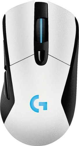  Logitech - G703 Wireless Optical Gaming Mouse with RGB Lighting - White
