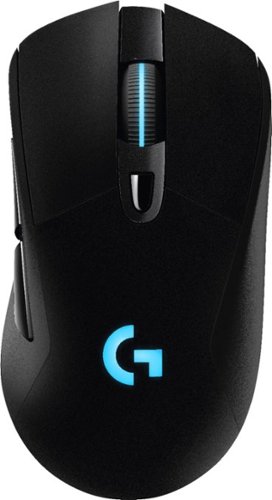  Logitech - G703 Wireless Optical Gaming Mouse with RGB Lighting - Black