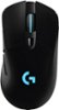 Logitech - G703 Wireless Optical Gaming Mouse with RGB Lighting - Black-Front_Standard