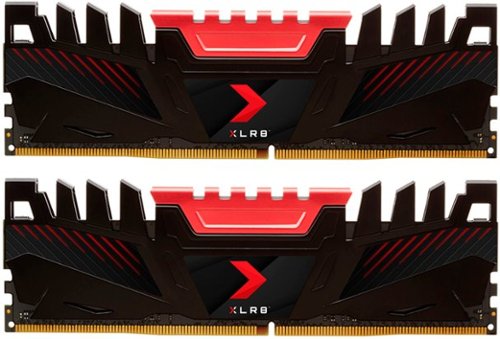 PNY - XLR8 Gaming 16GB (2x8GB)  3200MHz  DDR4 DRAM (PC4-25600) CL16 1.35V Dual Channel Desktop (DIMM) Memory Kit - Red