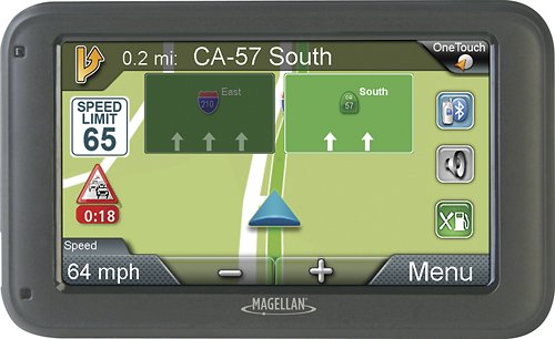  Magellan - RoadMate 5265T-LMB 5&quot; GPS with Built-In Bluetooth and Lifetime Map Updates - Gray