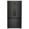 Whirlpool - 25.2 Cu. Ft. French Door Refrigerator with Internal Water Dispenser - Black-Front_Standard