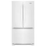 Whirlpool - 25.2 Cu. Ft. French Door Refrigerator with Internal Water Dispenser - White - Front_Standard