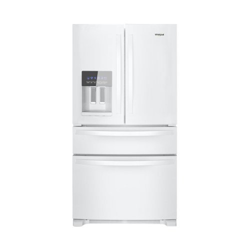 Whirlpool - 25 cu. ft. French Door Refrigerator with External Ice and Water Dispenser - White