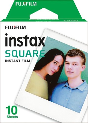  Fujifilm - instax SQUARE Film (10 Sheets) - White
