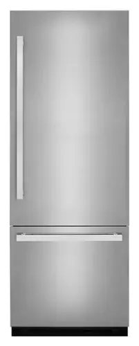 Front. JennAir - 16.27 Cu. Ft. Bottom-Freezer Refrigerator with Daring Obsidian Finish Interior - Panel Ready.