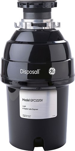 GE - 1 HP Disposer - Black-Front_Standard 