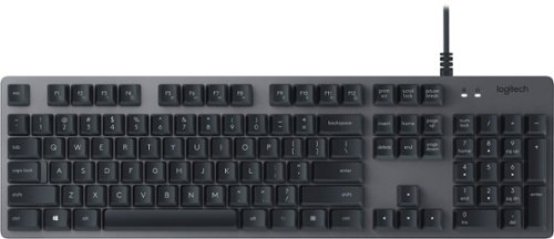  Logitech - K840 Mechanical USB Keyboard - Black/gray