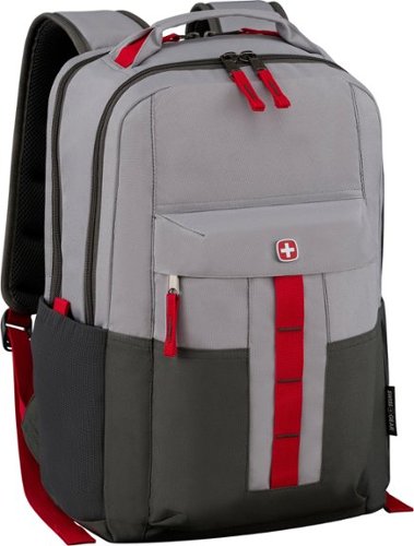  SwissGear - ERO Laptop Backpack - Gray/red