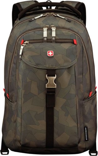  SwissGear - Chasma Laptop Backpack - Olive camo