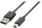 Insignia™ - 3' USB Type A-to-5-Pin Mini-B Cable - Black-Front_Standard 