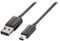 Insignia™ - 3' USB Type A-to-5-Pin Mini-B Cable - Black-Front_Standard
