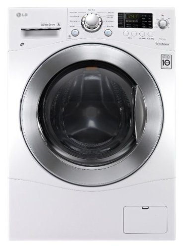  LG - 2.3 Cu. Ft. 9-Cycle Washer and 7-Cycle Dryer Electric Combo - White