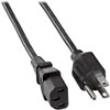 Insignia™ - 6' AC Power Cable - Black-Front_Standard