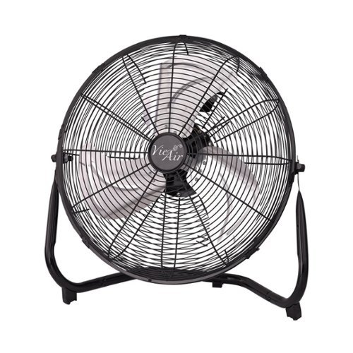 VieAir - 14" Personal Fan - Black-Front_Standard 