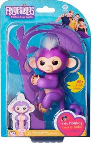  WowWee - Fingerlings Baby Monkey Mia - Purple