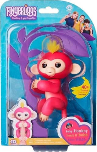  WowWee - Fingerlings Baby Monkey Bella - Pink