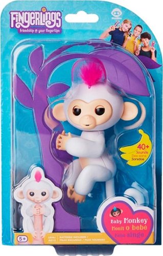  WowWee - Fingerlings Baby Monkey Sophie - White