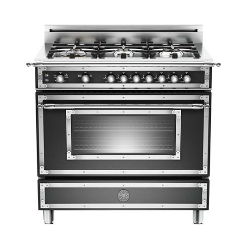 Bertazzoni - 4.4 Cu. Ft. Freestanding Gas Convection Range - Black